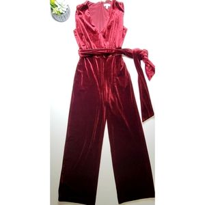 Eva Mendes Collection Kaia Velvet Jumpsuit XS